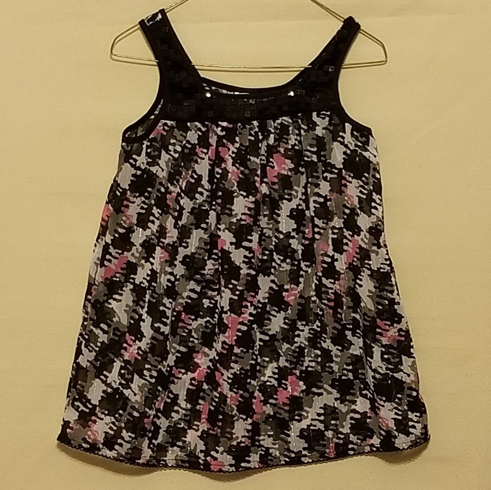 🔵6yrs sequined sparkle tunic top